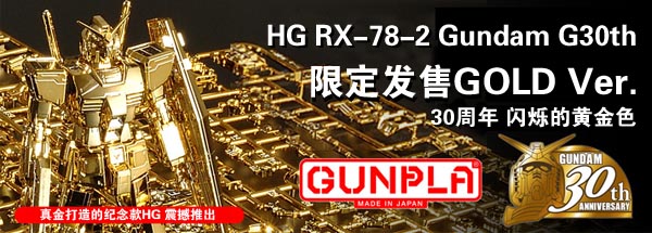 HG RX-78-2 Gundam30周年高级黄金版